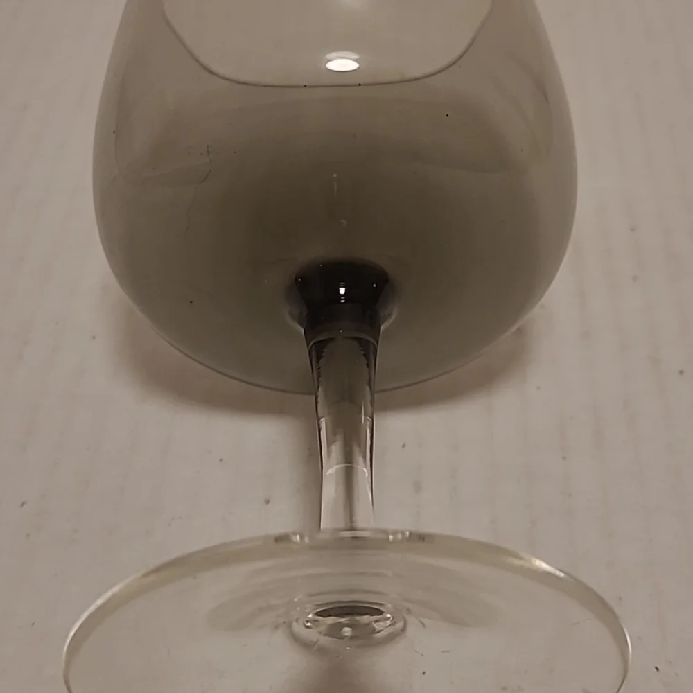 Set of 4 Beautiful Smoke Gray Stemware